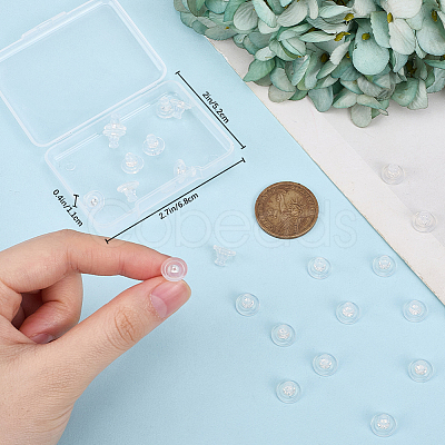 30Pcs Silicone Ear Nuts FIND-BBC0002-29S-1