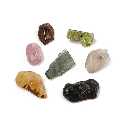 Pandahall Natural Multicolor Tourmaline Chip Beads G-M055-01-1