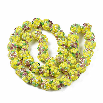Handmade Lampwork Beads Strands LAMP-N021-015A-08-1