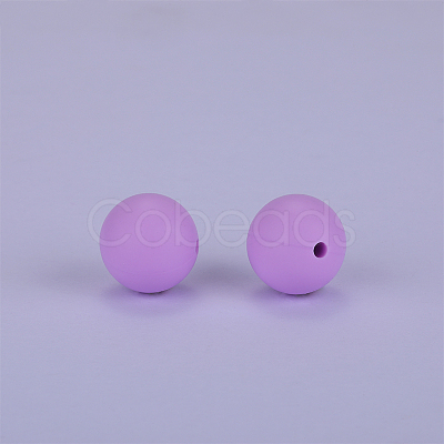 Round Silicone Focal Beads SI-JX0046A-98-1