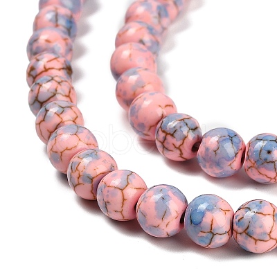 Synthetic Turquoise Beads Strands TURQ-F019-03F-1