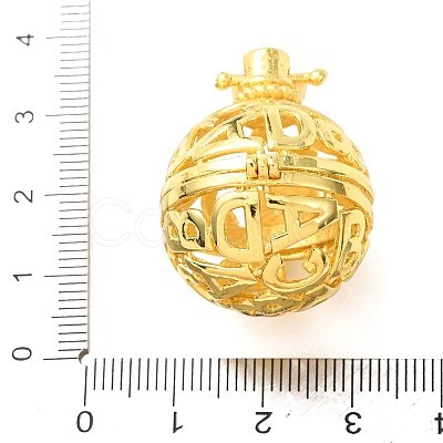 Brass Cage Pendants KK-CBA8ACD-08G-1