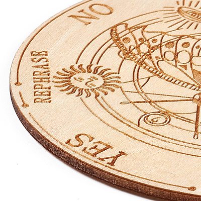 Wooden Carved Cup Mats LS-DIY-B060-04C-1