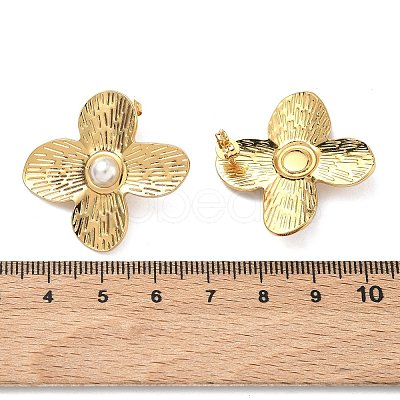 201 Stainless Steel Stud Earrings EJEW-D354-08G-06-1