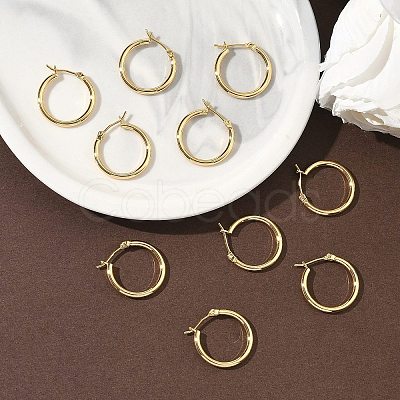 SHEGRACE Brass Hoop Earrings XGR0020G-68G-1