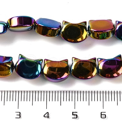 Electroplate Glass Beads Strands EGLA-Q128-09A-FP03-1
