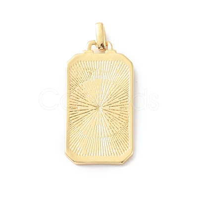 Rack Plating Brass Pendants KK-F852-28G-1