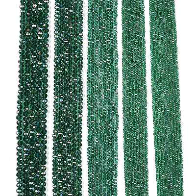Electroplate Glass Beads Strands EGLA-A044-T8mm-B18-1