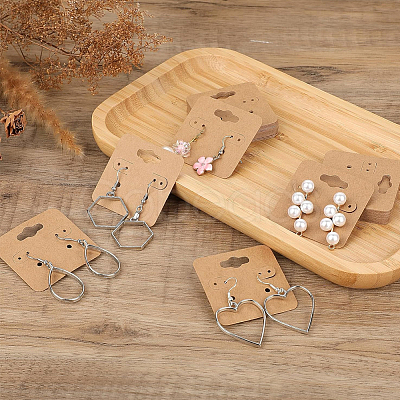 200Pcs Paper Earring Display Cards CDIS-CN0001-02A-1
