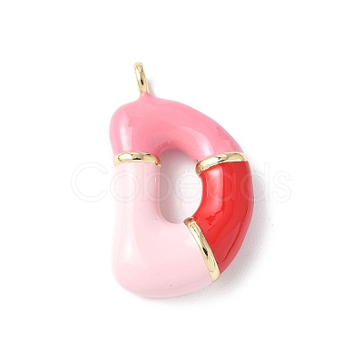 Brass Enamel Pendants KK-E093-03G-D-02-1