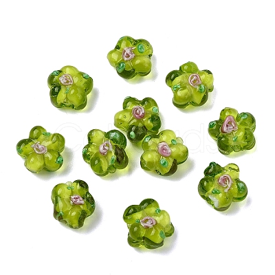 15PCS Handmade Lampwork Beads LAMP-YW0001-66E-1