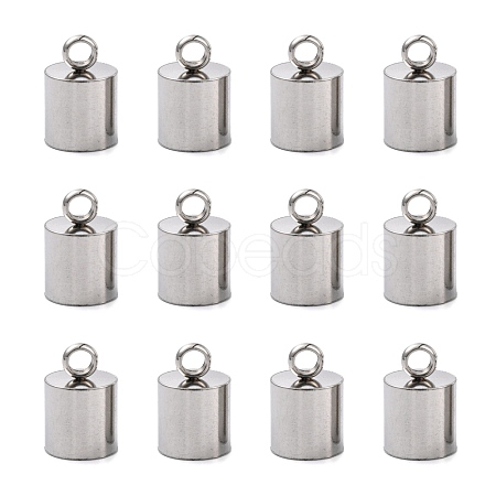 Tarnish Resistant Smooth Surface 201 Stainless Steel Cord Ends STAS-R063-96-1