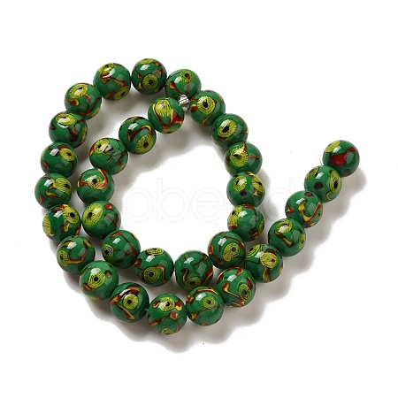 Handmade Lampwork Beads Strands LAMP-G162-08A-02-1