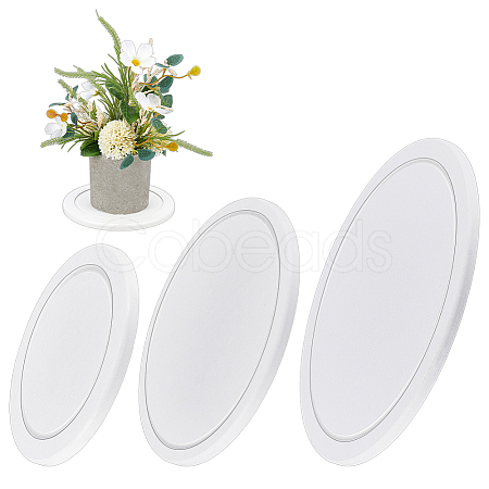3Pcs 3 Styles Diatomaceous Earth Flower Pot  Pads DIY-OC0014-84B-1