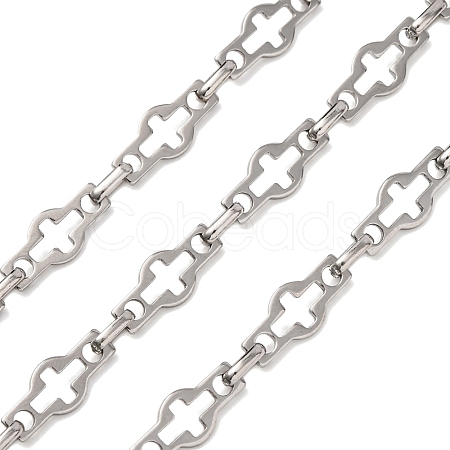 304 Stainless Steel Hollow Cross Link Chains CHS-S012-14P-1