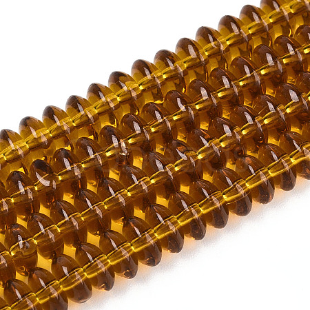 Transparent Glass Beads Strands GLAA-T025-6mm-07A-1