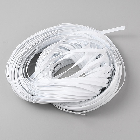 Plastic Imitation Rattan Wicker DIY-WH0449-32-1
