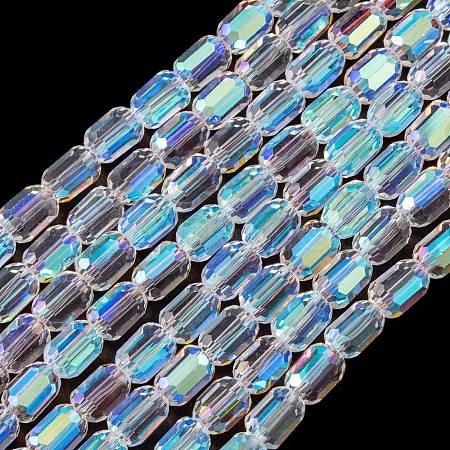 Electroplate Glass Beads Strands EGLA-D031-01Z-1