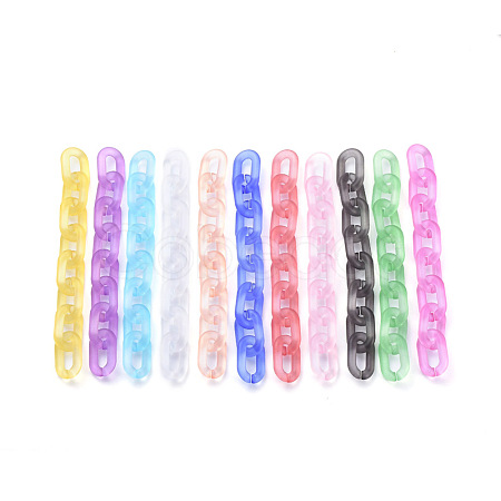Handmade Transparent Acrylic Cable Chains AJEW-JB00575-1