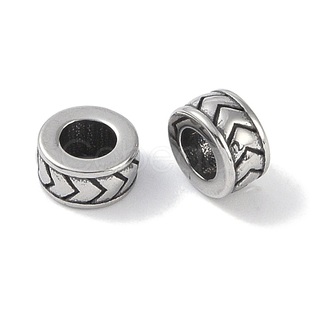 316 Surgical Stainless Steel European Beads STAS-P362-03AS-01-1