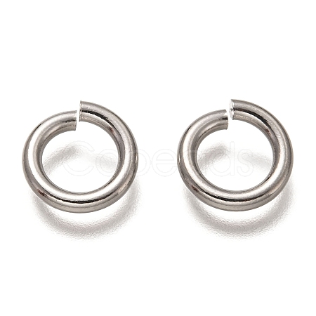 Non-Tarnish 304 Stainless Steel Open Jump Rings STAS-H136-06D-P-1