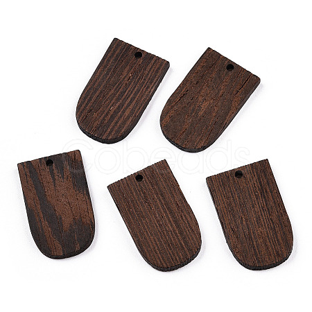 Natural Wenge Wood Pendants WOOD-T023-56-1