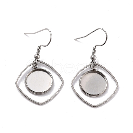 Tarnish Resistant 201 Stainless Steel Earring Hooks STAS-Z036-08P-1