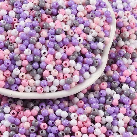 Opaque Acrylic Beads X1-OACR-H118-07A-03-1