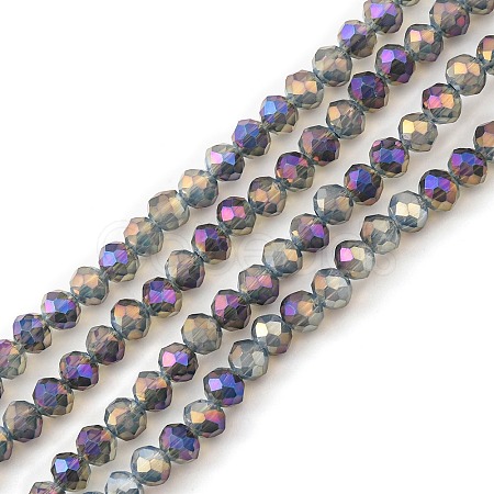 Electroplate Glass Beads Strands EGLA-A034-J4mm-G01-1
