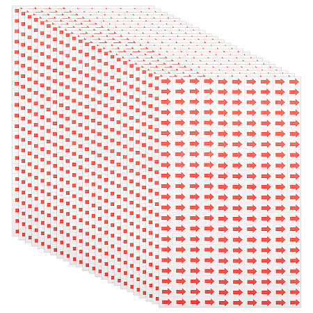 Waterproof PVC Arrow Self-Adhesive Stickers DIY-GF0006-43-1