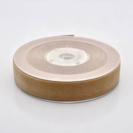 Polyester Velvet Ribbon for Gift Packing and Festival Decoration SRIB-M001-19mm-845-1
