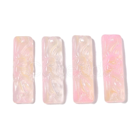 Baking Paint Glass Pendants GLAA-S202-16B-1