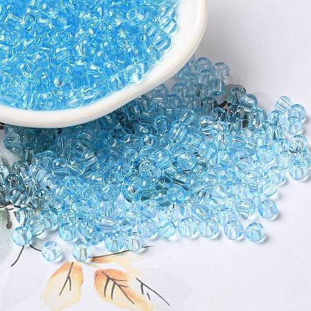 Transparent Colours Glass Seed Beads SEED-P007-02A-10-1