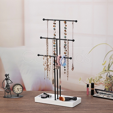 3-Tier Iron T-Bar Jewelry Display Risers ODIS-C008-02EB-1