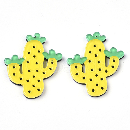 Cellulose Acetate(Resin) Pendants KY-R021-06B-1