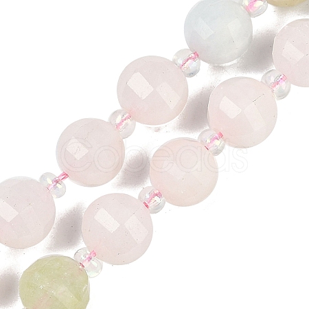Natural Morganite Beads Strands G-G182-B33-03-1