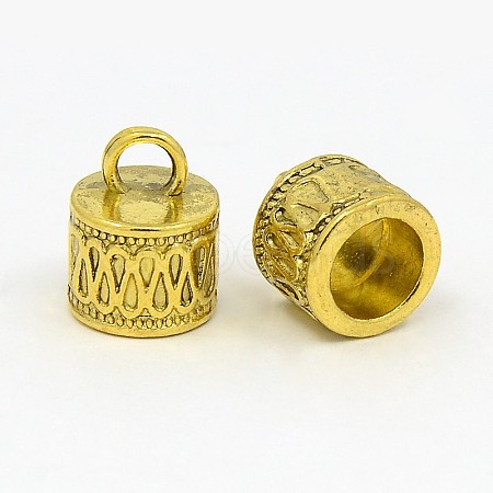 Tibetan Style Cord Ends GLF10311Y-NF-1