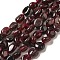 Natural Garnet Beads Strands, Nuggets Beads, Tumbled Stone, 6~10x6~8x3.5~7mm, Hole: 1mm, 15.94 inch(40.5cm)