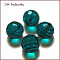 K9 Glass, Imitation Austrian Crystal Beads, Grade AAA, Faceted(128 Facets), Round, Teal, 10mm, Hole: 0.9~1mm