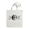 Printed Cotton Canvas Pouches, with Handle, Shoulder Bags for Shopping, Rectangle, Triple Moon, 40x35cm