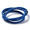 Braided Leather Cord, Royal Blue, 3mm, 50yards/bundle