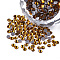 Hotfix Rhinestone, Glass Rhinestone Flat Back Cabochons, Half Round, Topaz, SS10, 2.7~2.8x1mm, about 1440pcs/bag