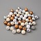 Opaque Acrylic Beads Set, Kid Chunky Beads, Round, Gold, 20x19.5~20mm, Hole: 3mm, 50pcs/set