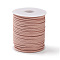 45M Faux Suede Cord, Faux Suede Lace, Dark Salmon, 2~2.5x1.5~2mm, about 50 Yards(45m)/Roll