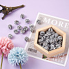 Natural Wooden Beads WOOD-TAC0010-04B-6