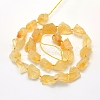 Rough Raw Natural Citrine Beads Strands G-K202-17B-3