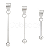 3Pcs 3 Styles 925 Sterling Silver Pendant Bails STER-BC0002-94P-1