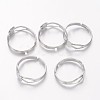 Adjustable Brass Finger Ring Components X-KK-C3044-6mm-N-NF-2