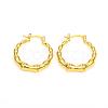 Brass Hoop Earrings EJEW-F250-08-G-1