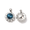 Brass Micro Pave Cubic Zirconia Pendants KK-M243-03P-2